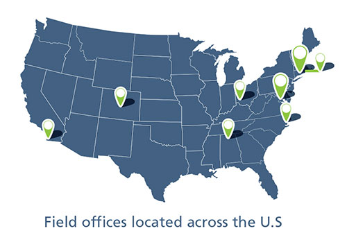 Field offices located across the U.S.